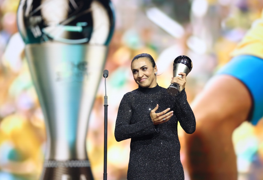Marta é homenageada no FIFA The Best Créditos: Tom Dulat - FIFA/FIFA
