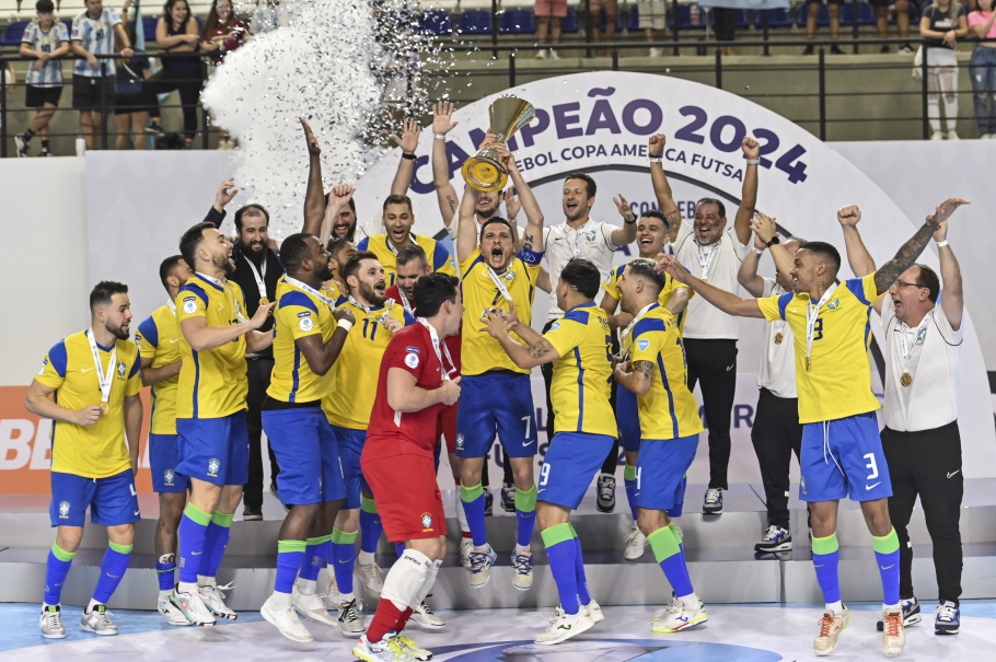 Seleção Brasileira é campeã da Copa América de Futsal Créditos: CONMEBOL