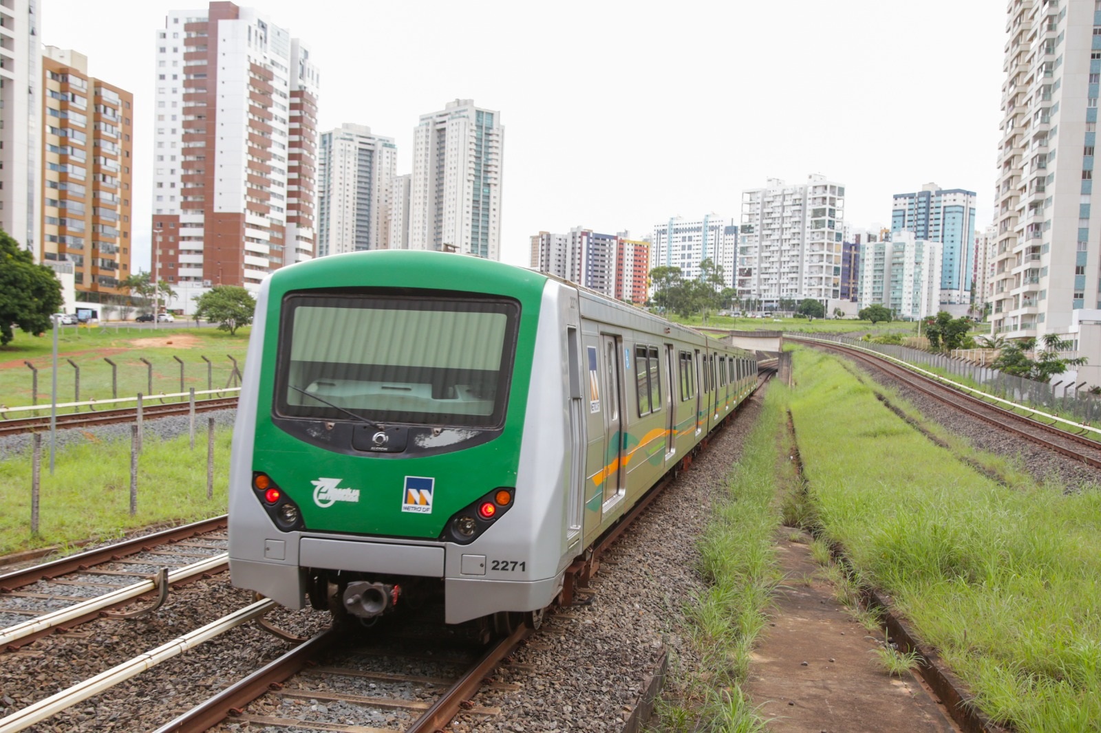 A partir do atual Terminal Samambaia, expansão da linha 1 será de 3,6 km | Foto: Tony Oliveira/Agência Brasília