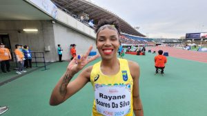 Rayane Soares conquistou a prata nos 100m