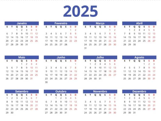 Calendário 2025 de feriados e pontos facultativos no GDF