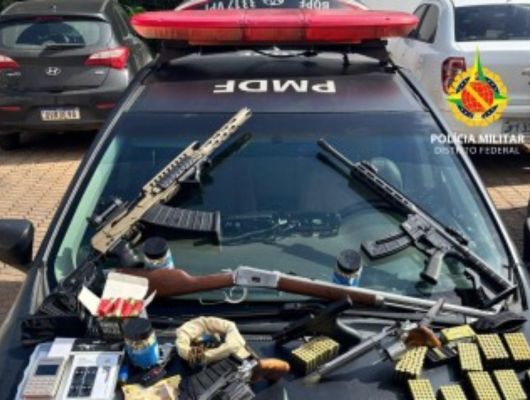 "Barão das Armas" preso em Vicente Pires DF com arsenal impressionante