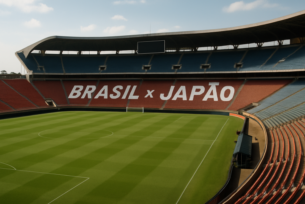 Estádio Brasil x Japão