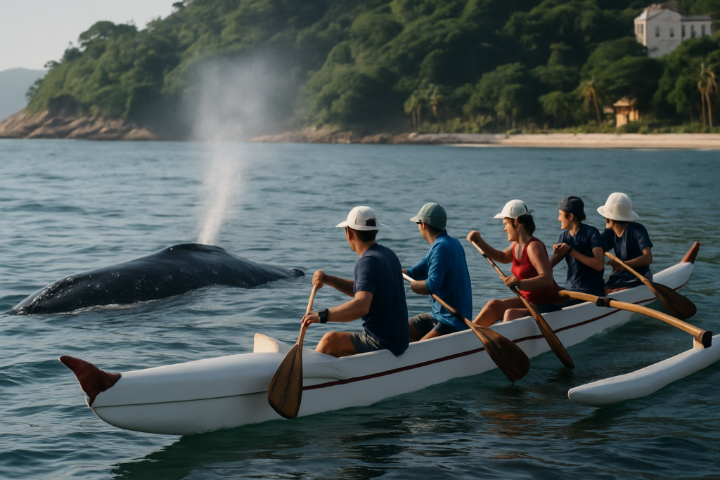 Baleia canoa havaiana