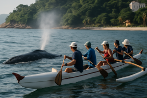 Baleia canoa havaiana