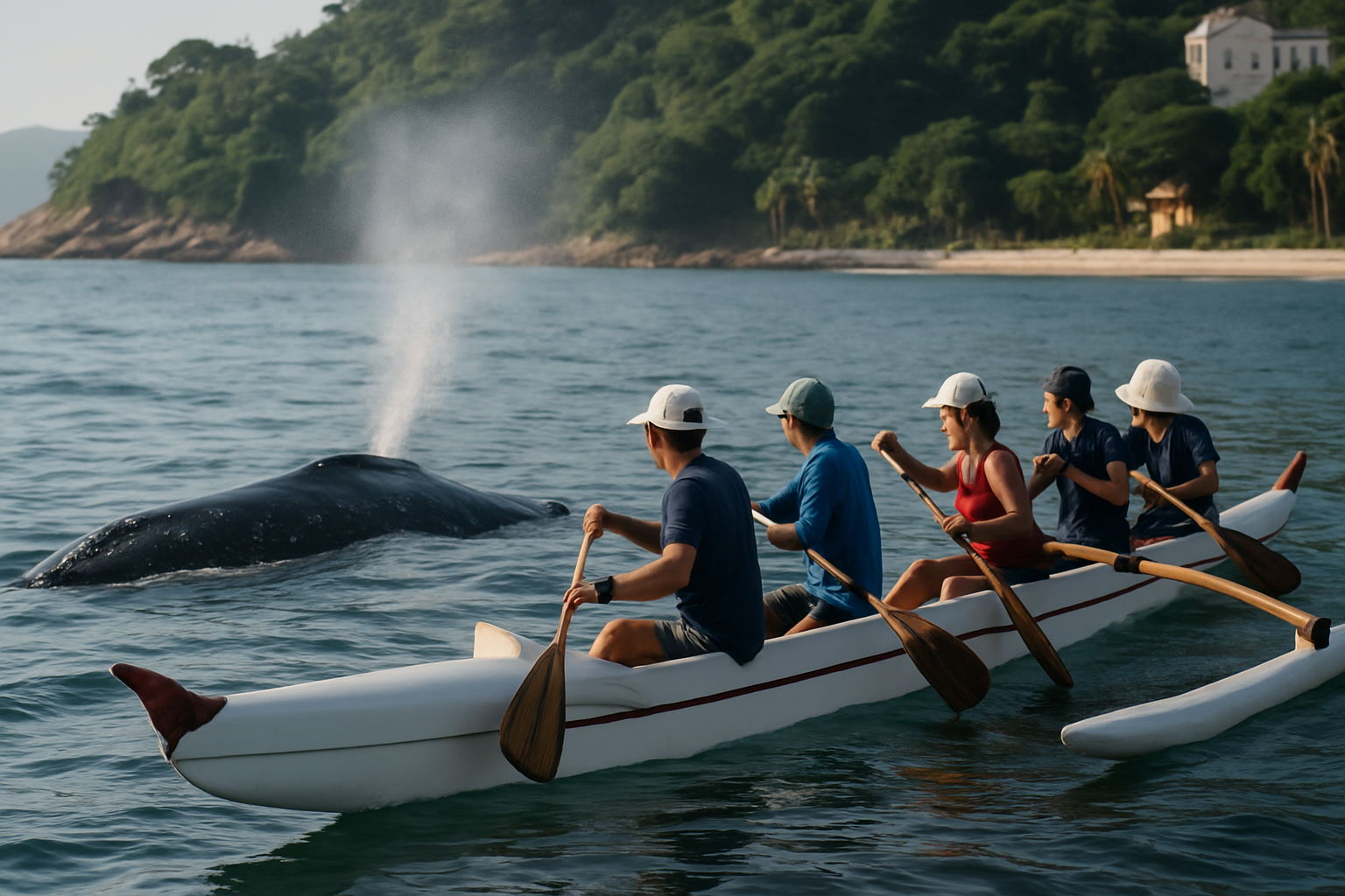 Baleia canoa havaiana